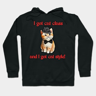 Cat class and style! Hoodie